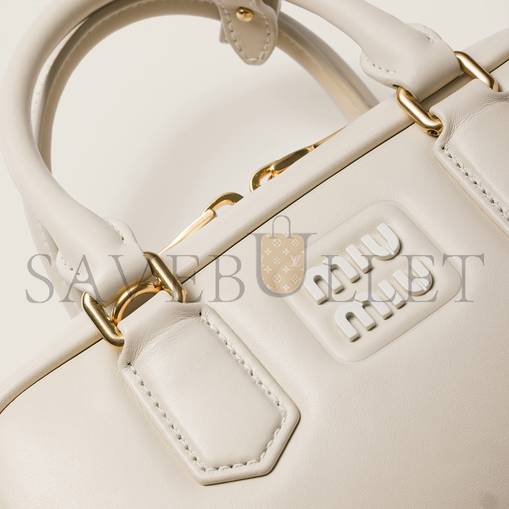 MIU MIU ARCADIE LEATHER BAG 5BB142 (22*10.5*7.5cm)